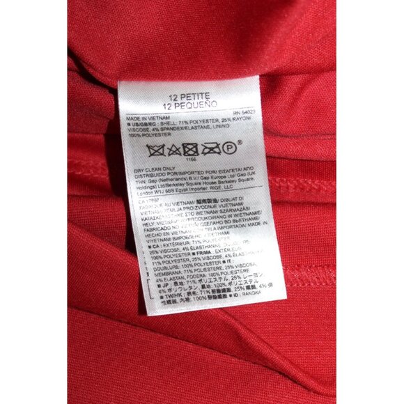 nwot BANANA REPUBLIC Midi Pencil Dress in Terracotta - Size 12P - Picture 5 of 7